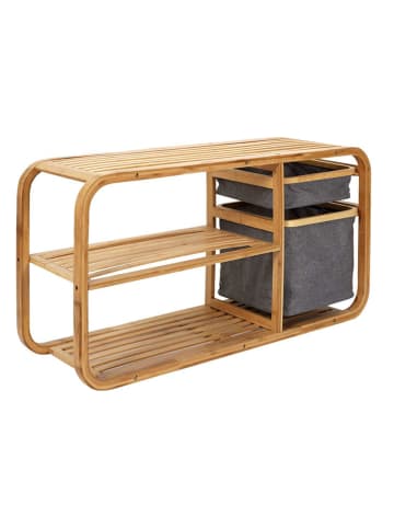 THE HOME DECO FACTORY Staand meubel naturel/grijs - (B)94 x (H)45 x (D)30 cm