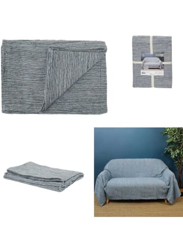 THE HOME DECO FACTORY Koc w kolorze niebieskim - 250 x 170 cm