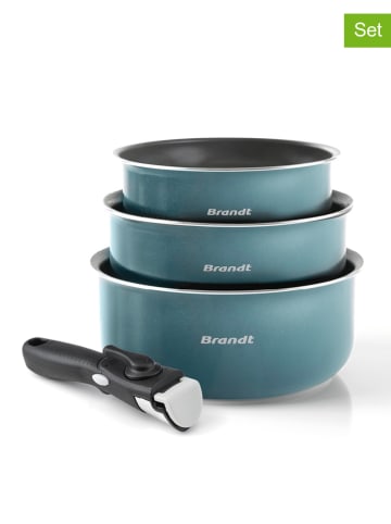 Brandt 4tlg. Kochgeschirr-Set in Hellblau