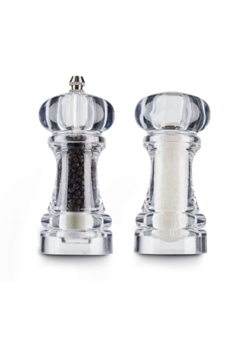 Brandt Zout- & pepermolen transparant - (H)14 cm