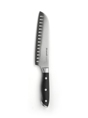 Brandt Nóż santoku w kolorze czarnym - dł. 18 cm