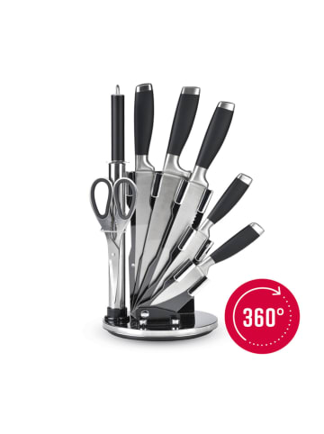Brandt Messerblock in Schwarz - (B)17 x (H)23 cm