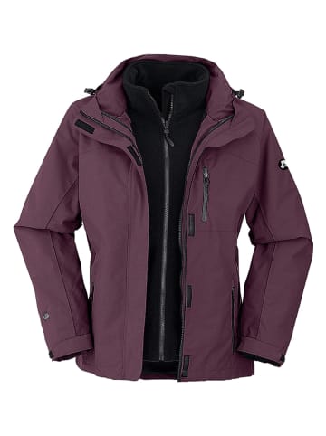 Maul Sport 3in1-Funktionsjacke "Miltenberg" in Lila/ Schwarz