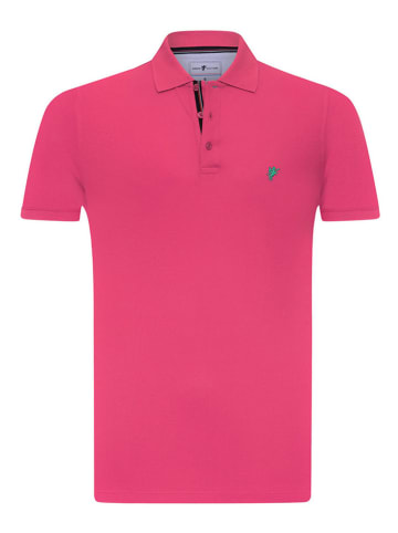 Denim Culture Koszulka polo w kolorze różowym