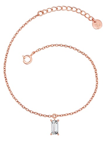 Glanzstücke München Rosévergold. Armkette mit Edelstein
