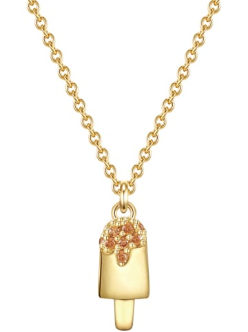 Glanzstücke München Vergold. Halskette mit Anhänger - (L)35 cm