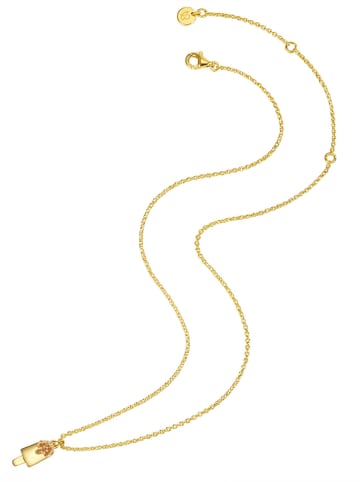 Glanzstücke München Vergold. Halskette mit Anhänger - (L)35 cm