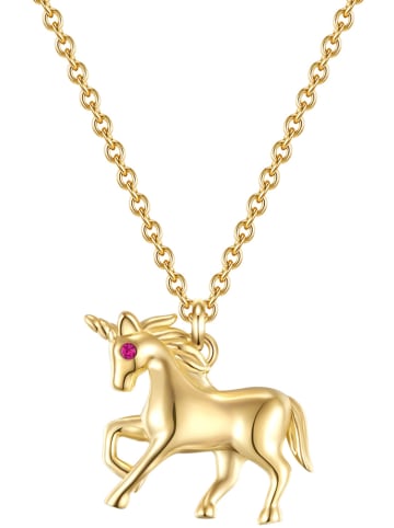 Glanzstücke München Vergold. Halskette mit Anhänger - (L)35 cm