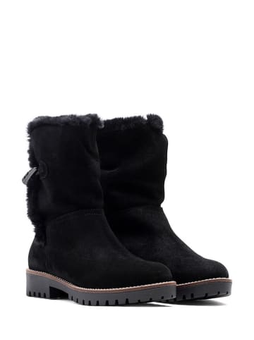 Helene Rouge Leder-Boots in Schwarz