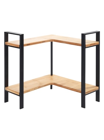 Wenko Keukenhoekkast "Lou" bamboekleurig/zwart - (B)30 x (H)33 x (D)30 cm
