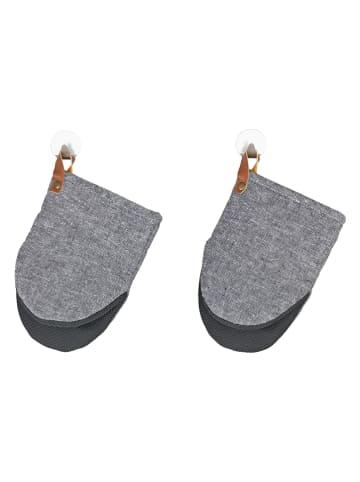 Wenko 2-delige set: ovenwanten "Ada" grijs - (L)19 x (B)14 cm