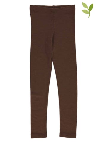 Fred´s World by GREEN COTTON Wełniane legginsy w kolorze brązowym