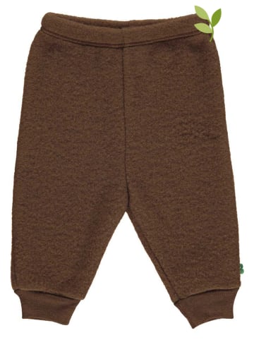 Fred´s World by GREEN COTTON Wełniane spodnie w kolorze brązowym