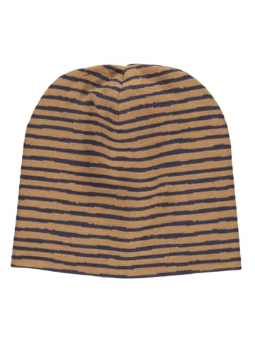 Fred´s World by GREEN COTTON 2-delige set: beanies donkerblauw/lichtbruin