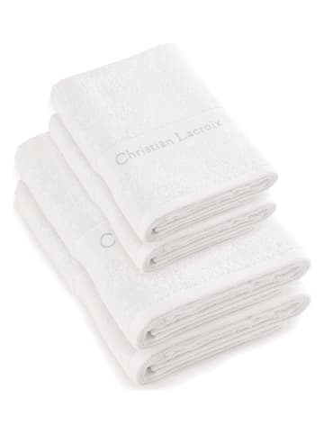 CXL by Christian Lacroix 4tlg. Handtuch-Set in Weiß