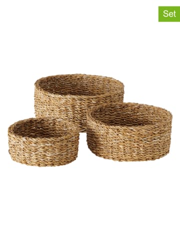 Boltze Kosze (3 szt.) "Sophy" w kolorze jasnobrązowym