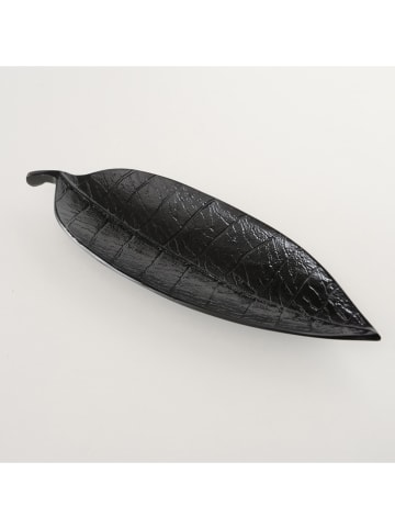 Boltze 3-delige set: schalen "Oakle" zwart - (L)36 cm