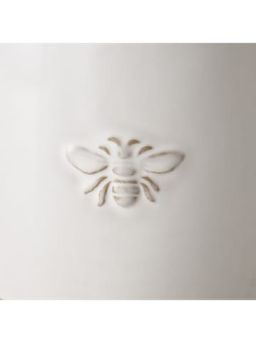 Boltze Pojemnik "Bieny" w kolorze białym - wys. 16 x Ø 12 cm