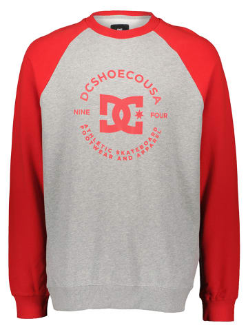 DC Sweatshirt in Grau/ Rot