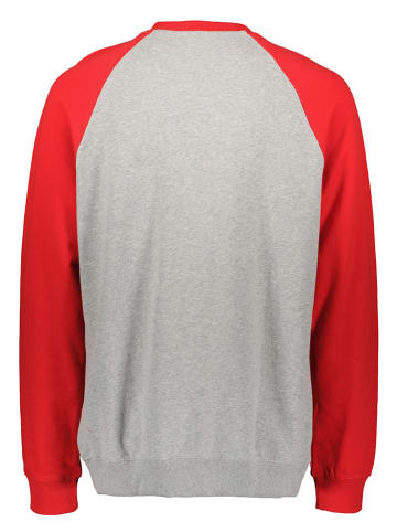 DC Sweatshirt in Grau/ Rot