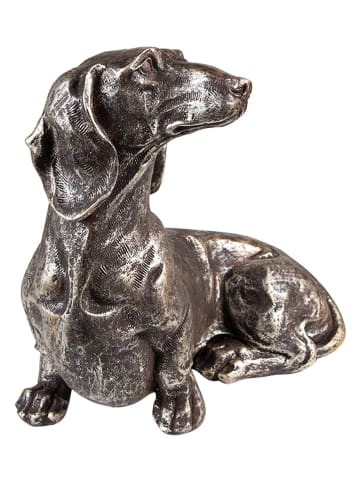Clayre & Eef Decoratief figuur "Hond" lichtbruin - (B)27 x (H)23 x (D)15 cm