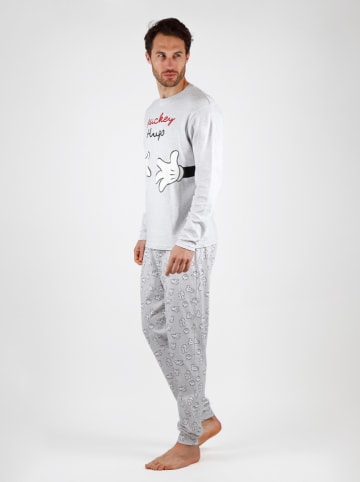 admas Pyjama in Hellgrau