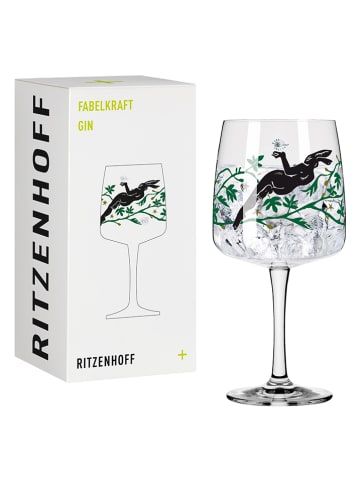 RITZENHOFF Ginglas "Fantastische kracht" zwart/groen - 700 ml