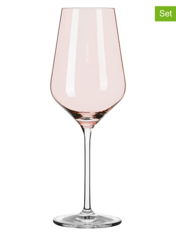 RITZENHOFF Kieliszki (2 szt.) w kolorze jasnoróżowym do białego wina - 380 ml