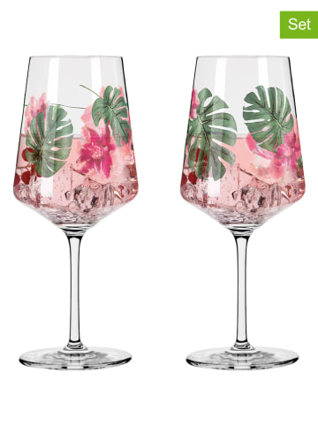 RITZENHOFF Kieliszki (2 szt.) w kolorze jasnoróżowym do koktajli - 544 ml