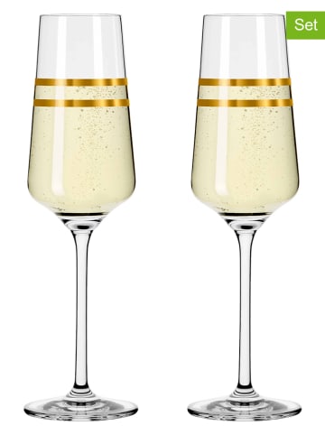 RITZENHOFF 2er-Set: Champagnergläser "Deluxe" in Gold - 233 ml