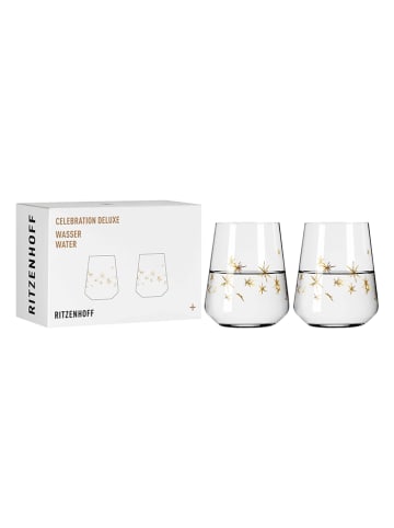RITZENHOFF Szklanki (2 szt.) "Deluxe" w kolorze złotym - 510 ml