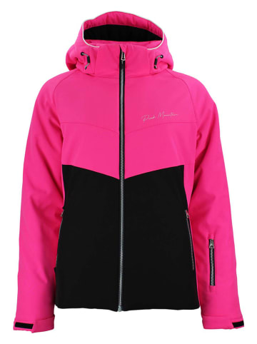 Peak Mountain Kurtka narciarska "Afolir" w kolorze różowo-czarnym
