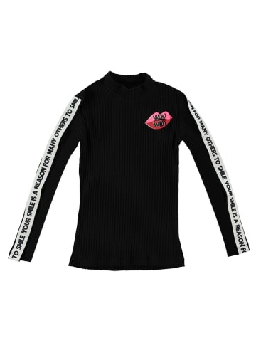 Tom-Du Longsleeve in Schwarz/ Weiß