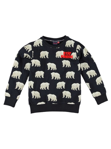 Tom-Du Sweatshirt in Schwarz/ Weiß