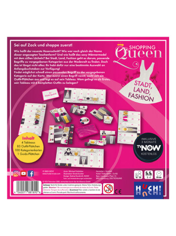 HUCH! Kartenspiel "Shopping Queen - Stadt, Land, Fashion" -ab 6 Jahren