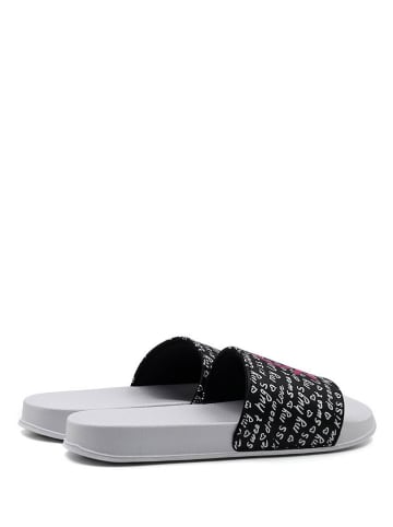 Benetton Slippers wit/zwart