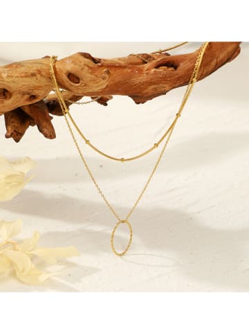 Bastille baobab Halskette "Francesca" mit Schmuckelementen - (L)41 cm