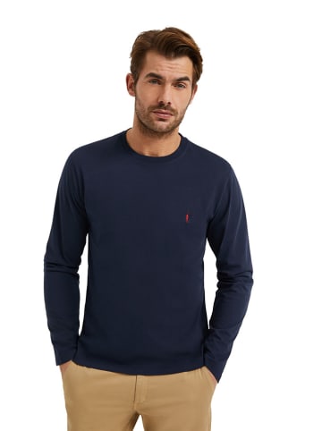 Polo Club Longsleeve in Dunkelblau