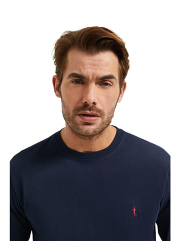 Polo Club Longsleeve in Dunkelblau