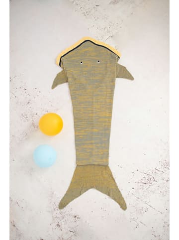 Crochetts Beendeken "Haai" kaki - (L)90 cm