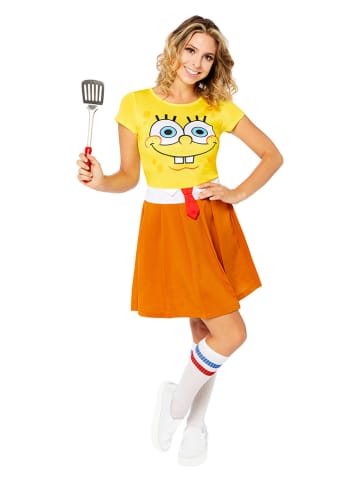 amscan Sukienka kostiumowa "Spongebob" w kolorze pomarańczowo-żółtym