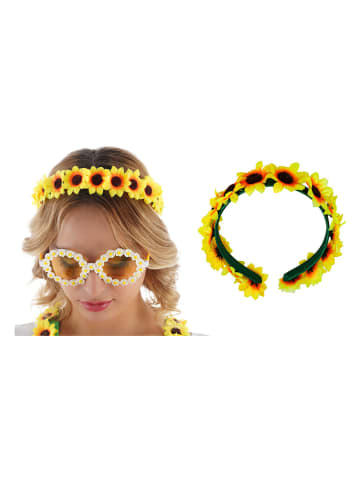CHAKS Haarreif "Sunflower" in Gelb/ Grün
