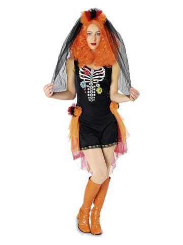 Carnival Party Kostümkleid "Day of Death" in Schwarz