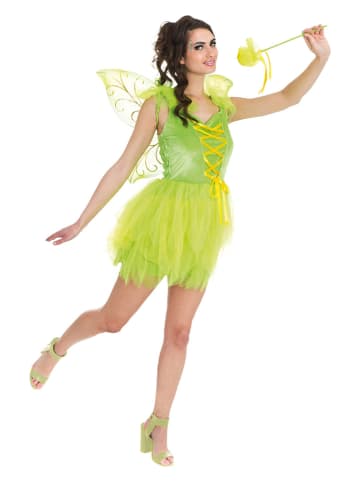 CHAKS Sukienka kostiumowa "Fairy" w kolorze zielonym