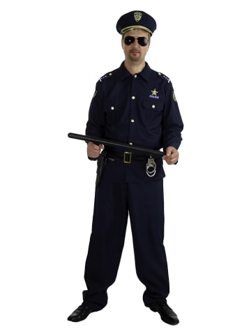 CHAKS 3tlg. Kostüm "Policeman" in Dunkelblau