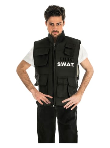 CHAKS Kostuumgilet "Swat" zwart