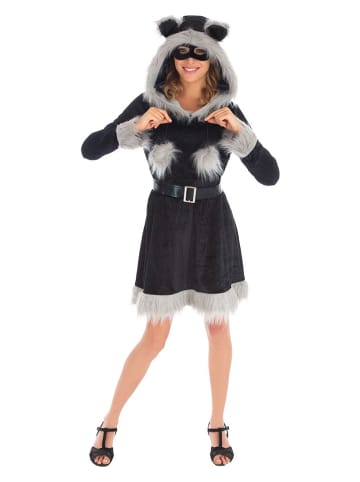 Carnival Party Kostuumjurk "Raccoon" zwart