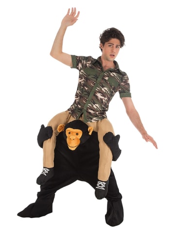 CHAKS Spodnie kostiumowe "Freaky Monkey" w kolorze czarnym