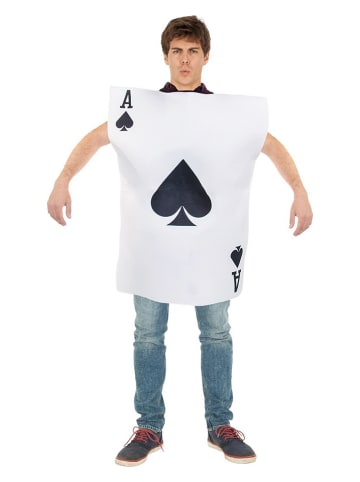 CHAKS Kombinezon kostiumowy "Ace of Spades" w kolorze białym