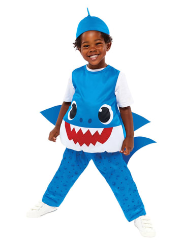 amscan 3-delig kostuum "Baby Shark" blauw